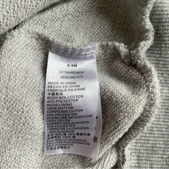 Hurley Baby Long-Sleeve Hooded One-Piece Jumpsuit Romper 6-9m Cozy - Picture 6 of 7